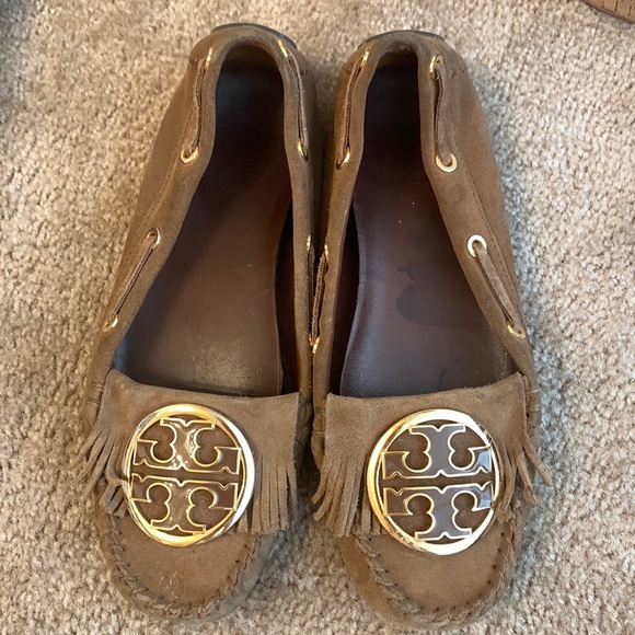 Tory Burch Size 8 Women's Brown Solid Moccasin Shoes